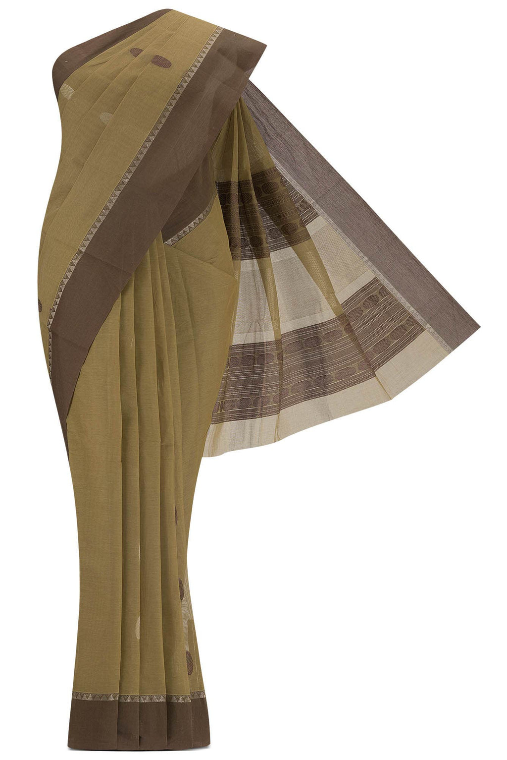 Brown Kanchi Cotton Saree