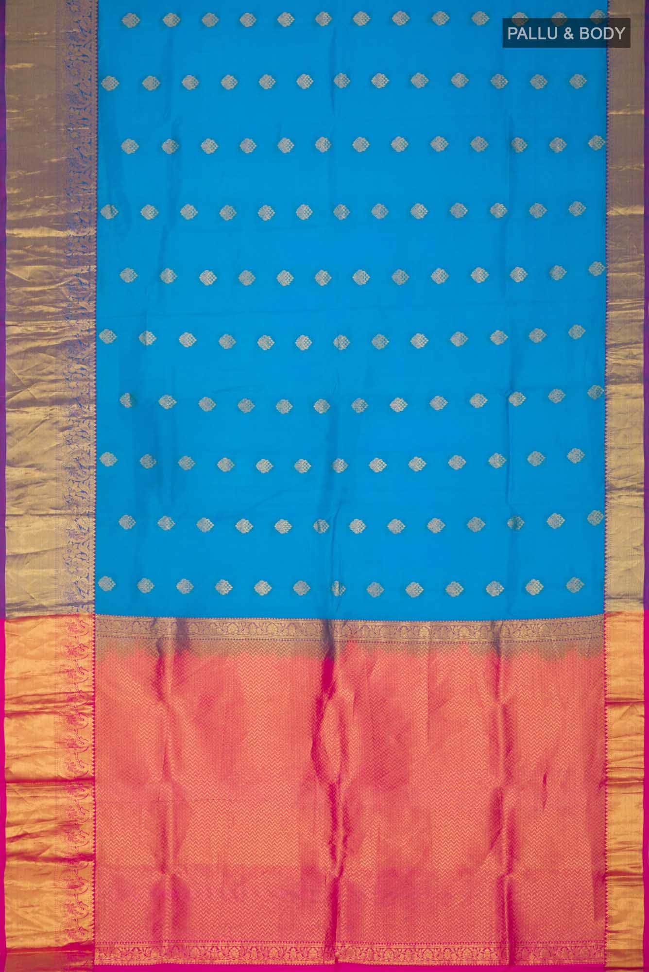 Blue Kanchipuram Silk Saree