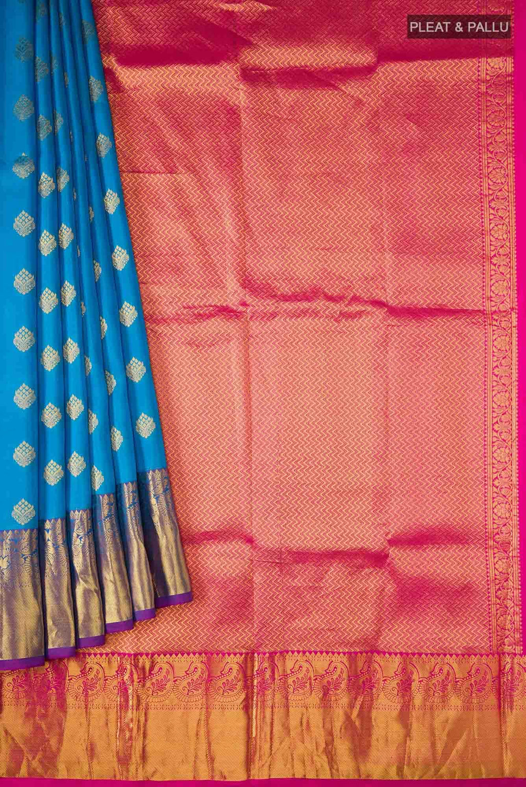 Blue Kanchipuram Silk Saree