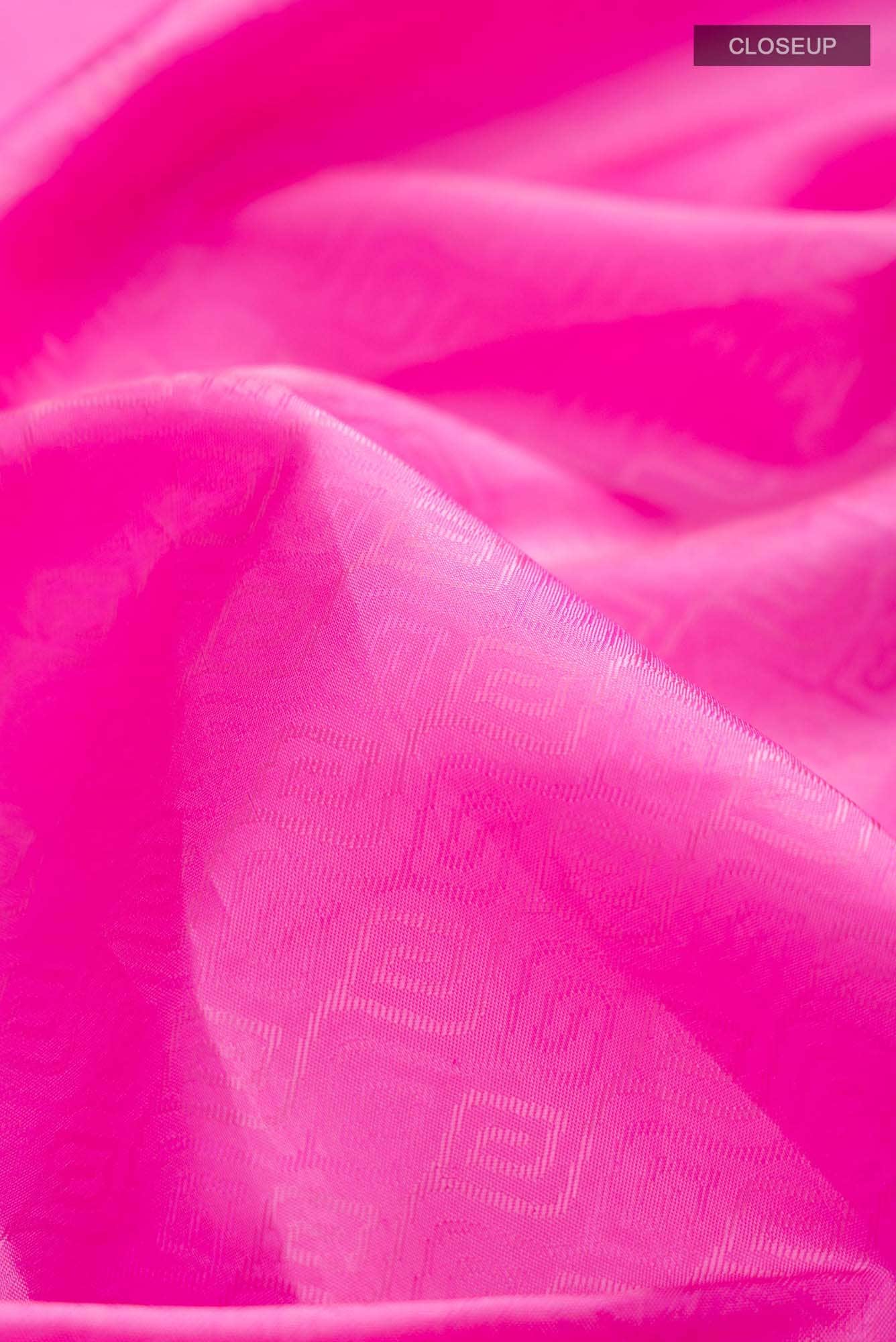 Pink Blended Kanchipuram Silk Saree