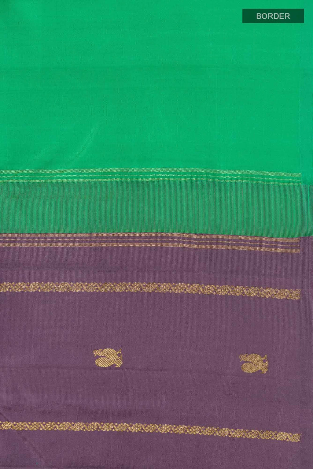 Green Dual Tone Kanchipuram Silk Saree