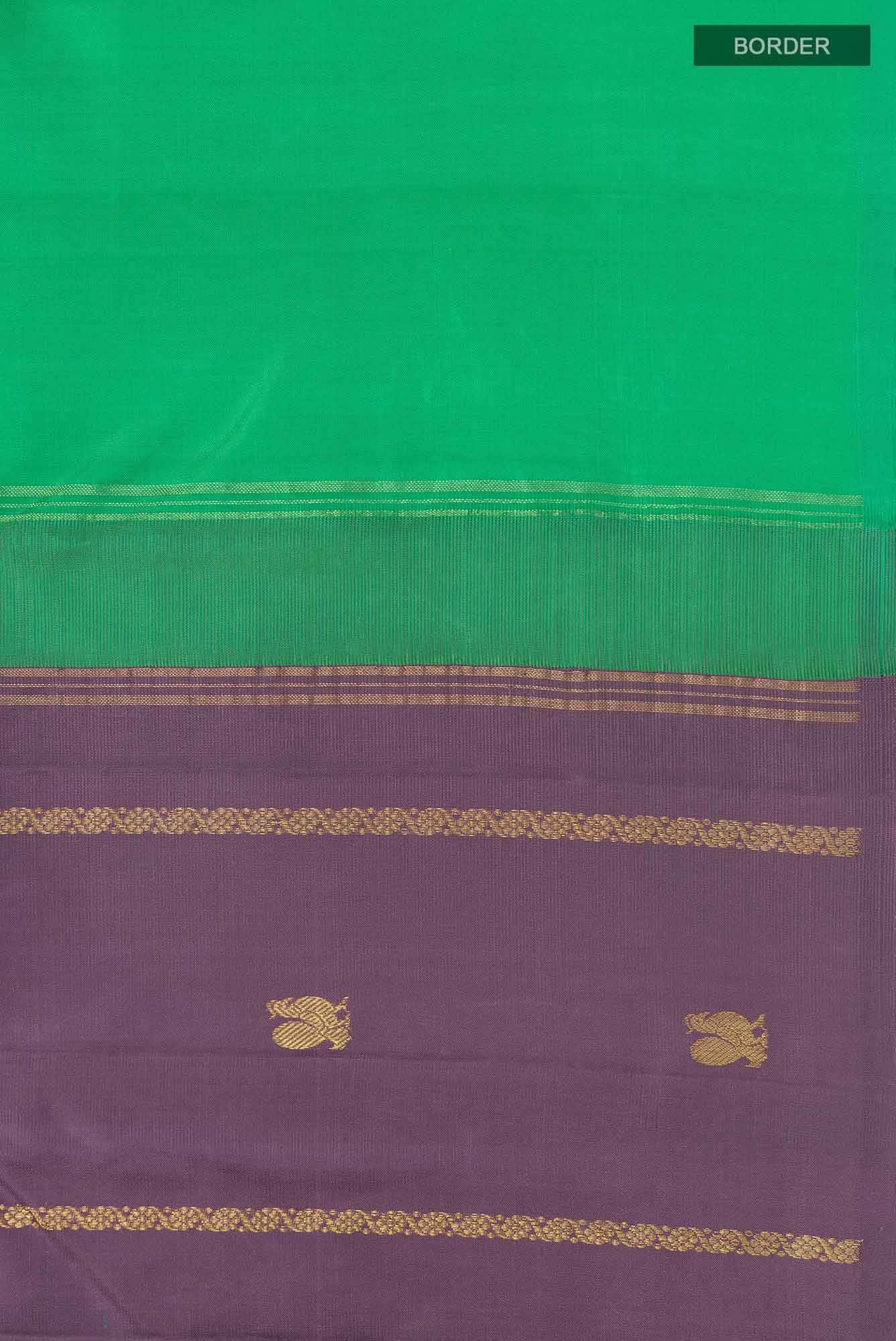 Green Dual Tone Kanchipuram Silk Saree