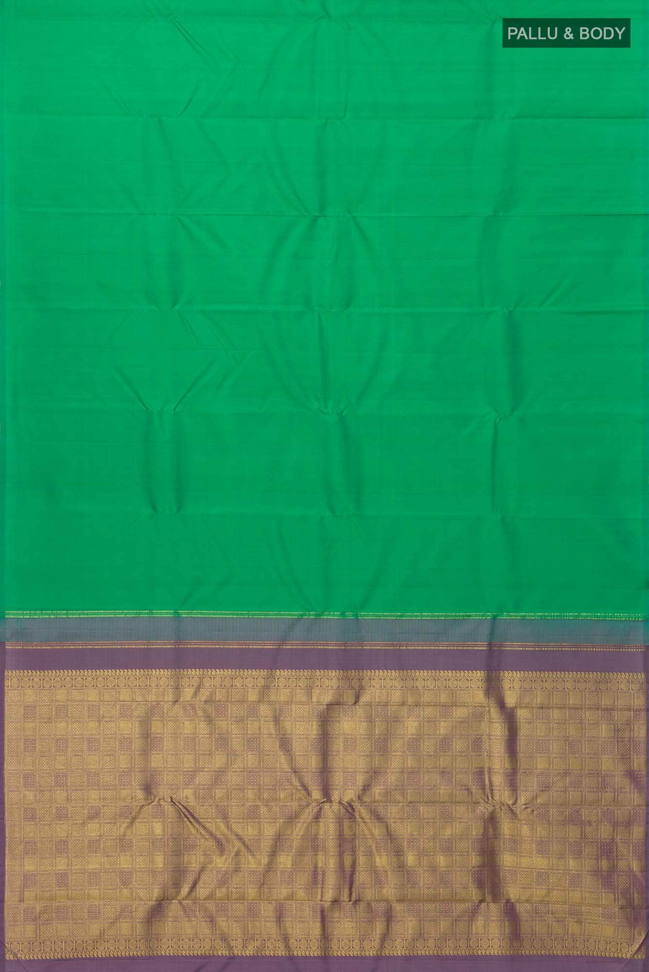 Green Dual Tone Kanchipuram Silk Saree