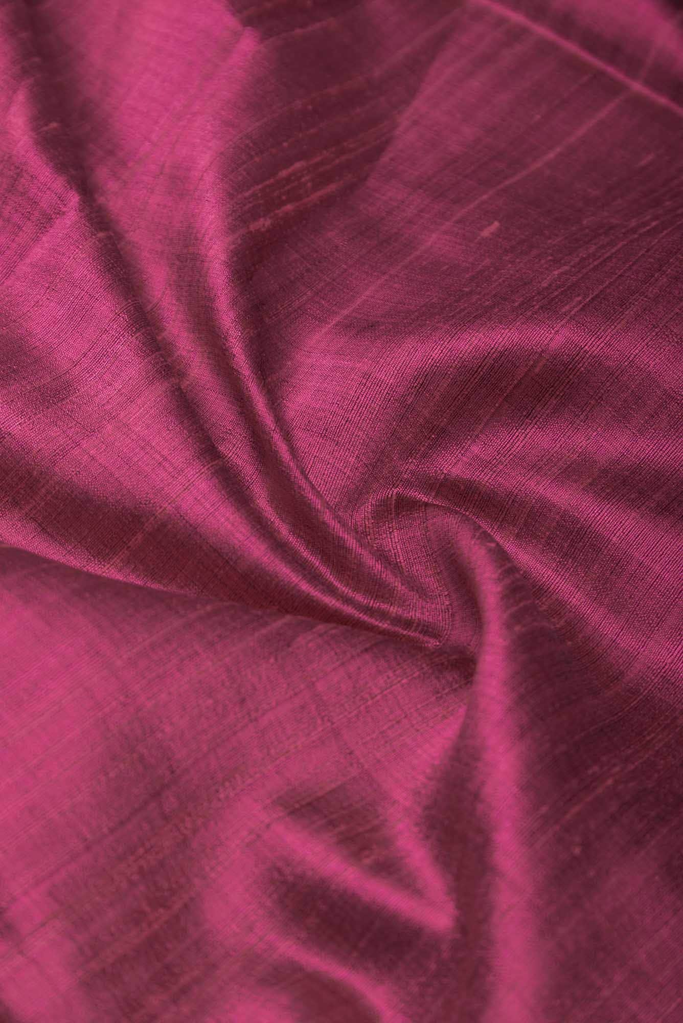 Bhavi-Magenta Bhagalpuri Tussar Silk Saree