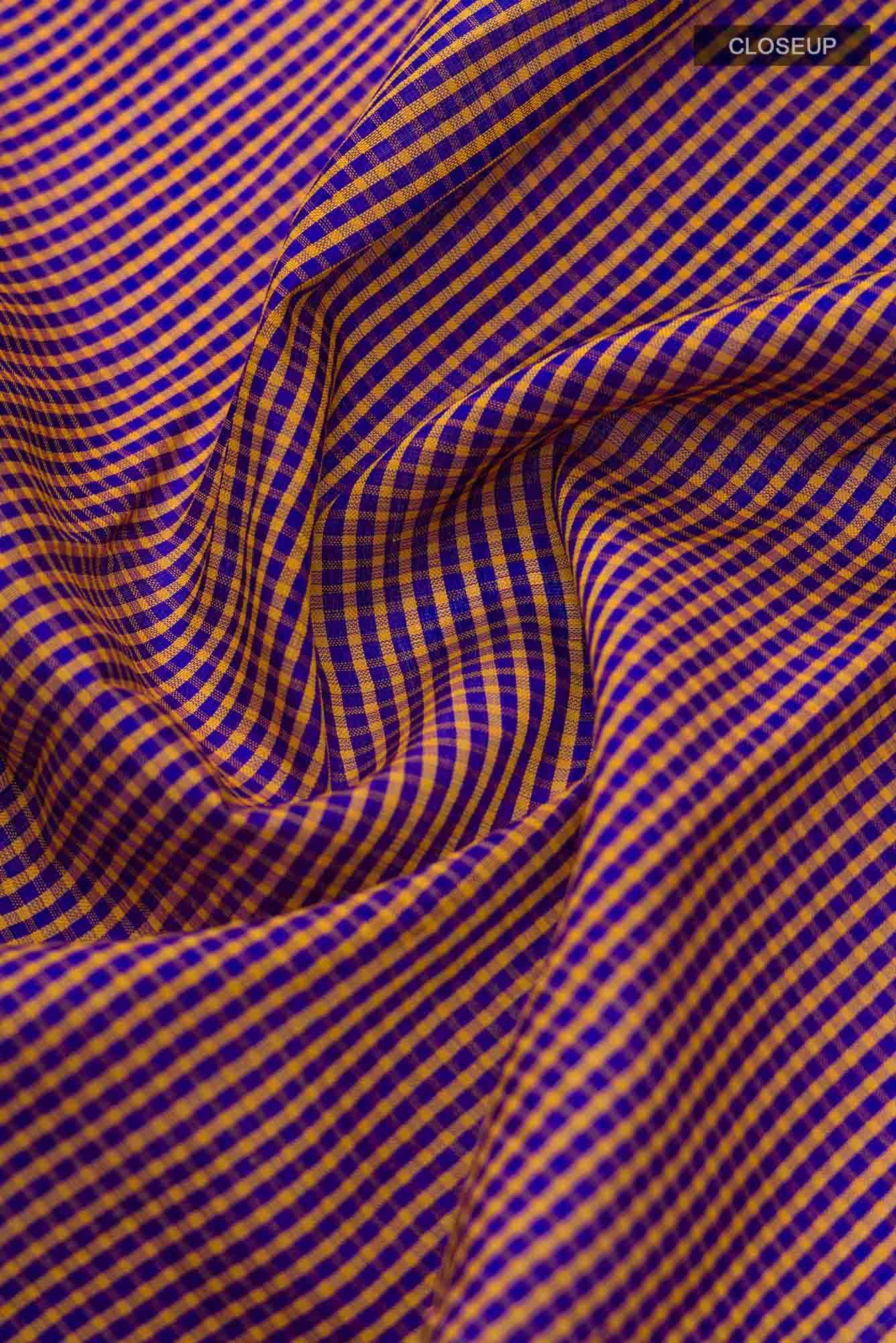 Blue Silk Cotton Saree