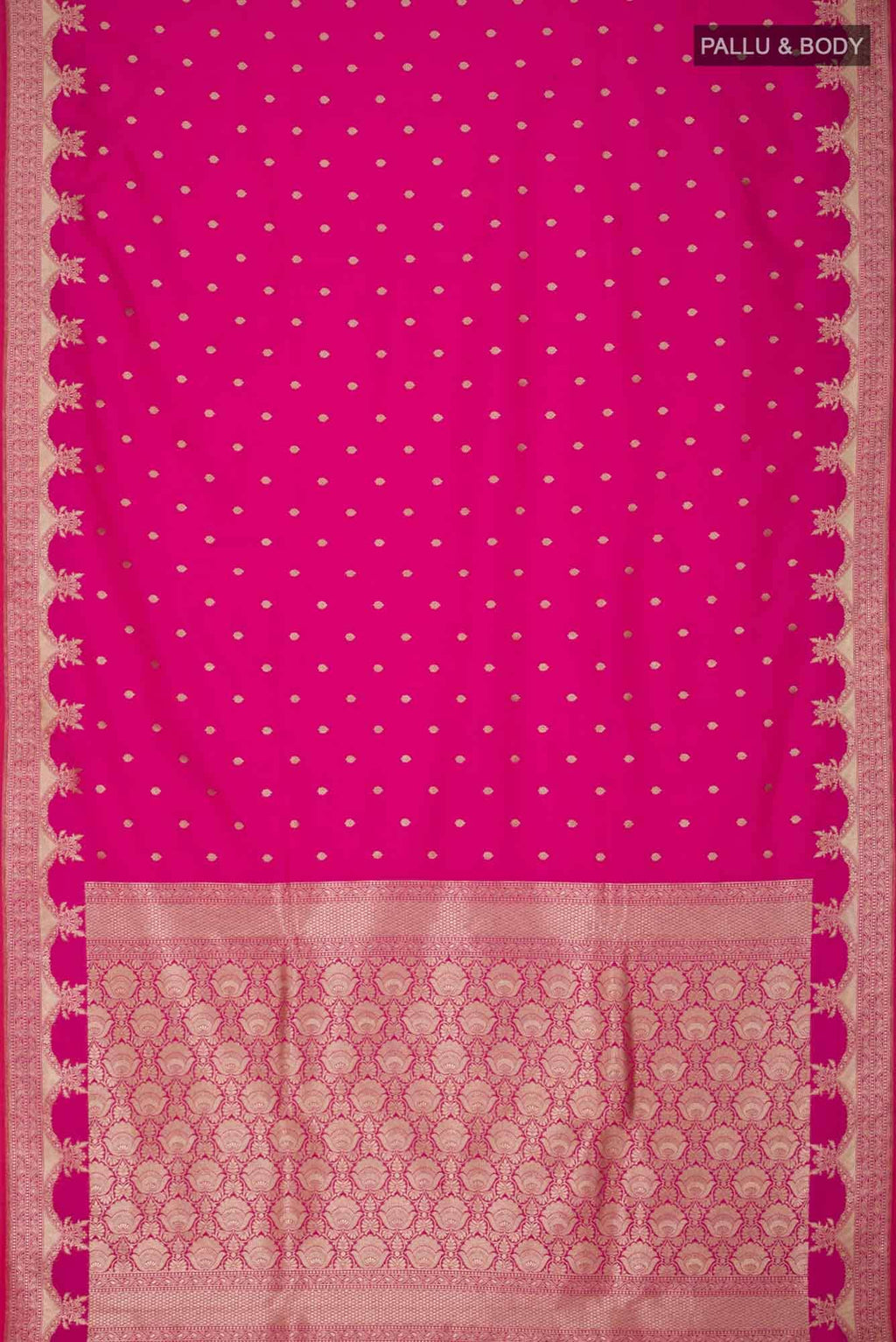 Pink Blended Banarasi Silk Saree