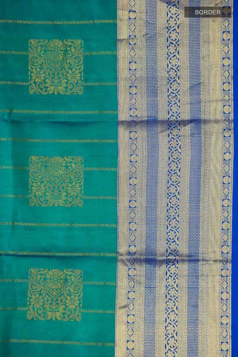 Blue Kanchipuram Silk Saree