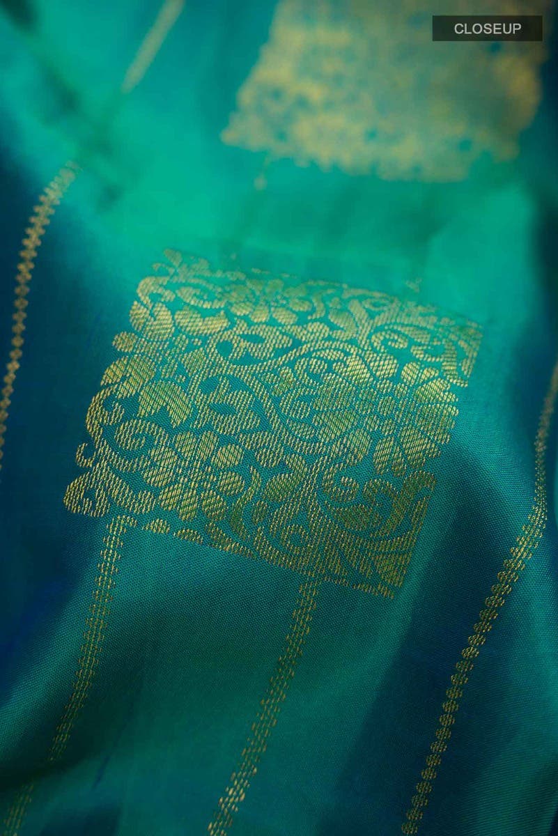 Blue Kanchipuram Silk Saree