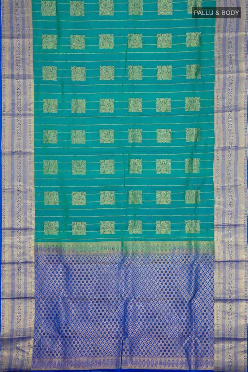 Blue Kanchipuram Silk Saree