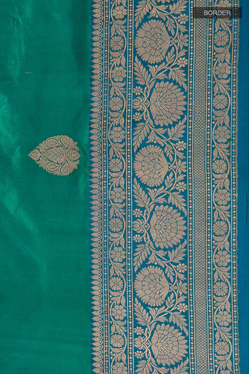 Green Banarasi Katan Silk Saree