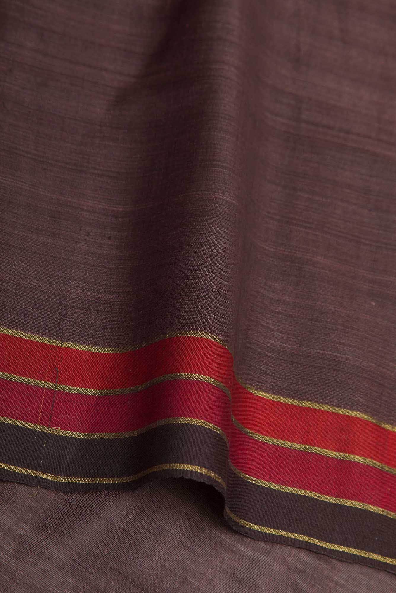 Gina-Salmon Bhagalpuri Tussar Silk Saree