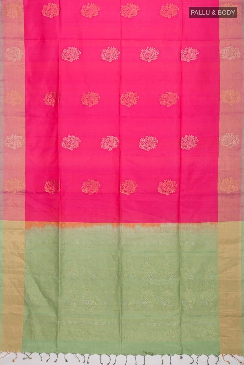 Pink Soft Silk Saree