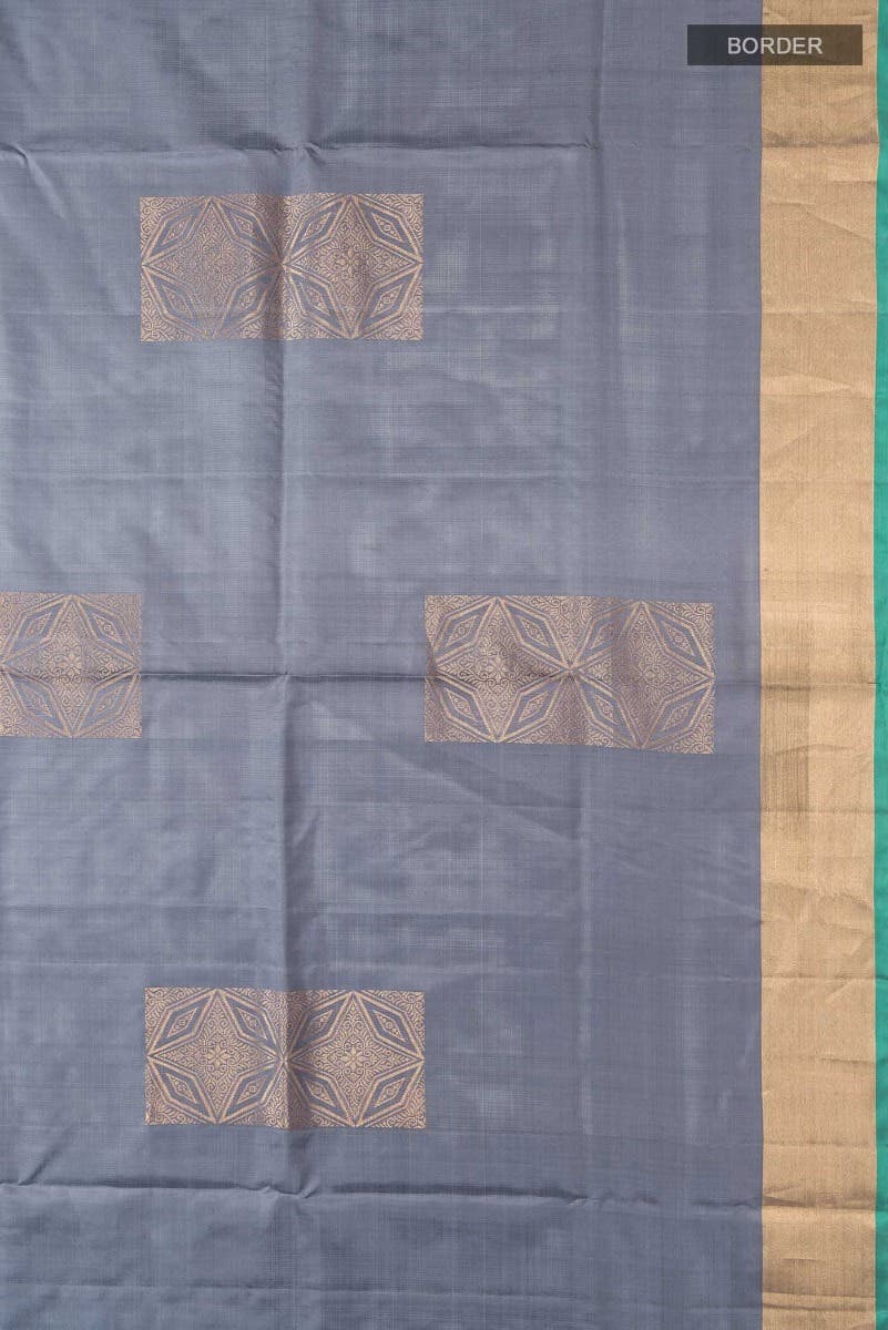 Grey Soft Silk Saree