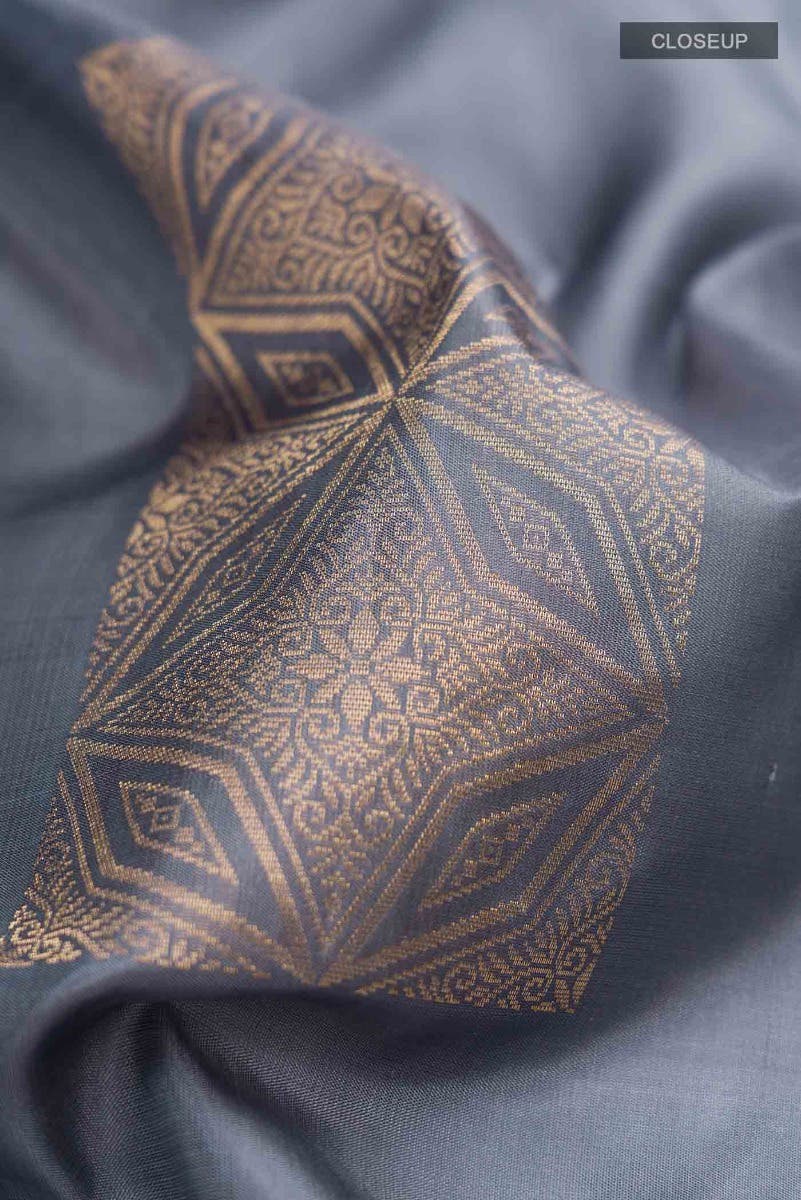 Grey Soft Silk Saree