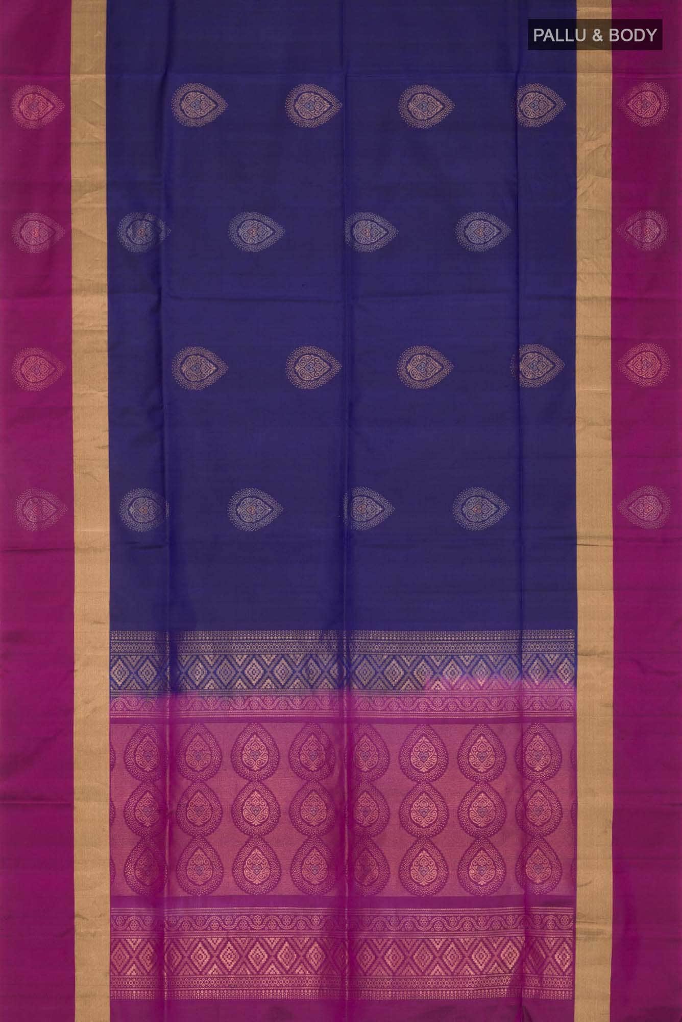 Navy Blue Soft Silk Saree