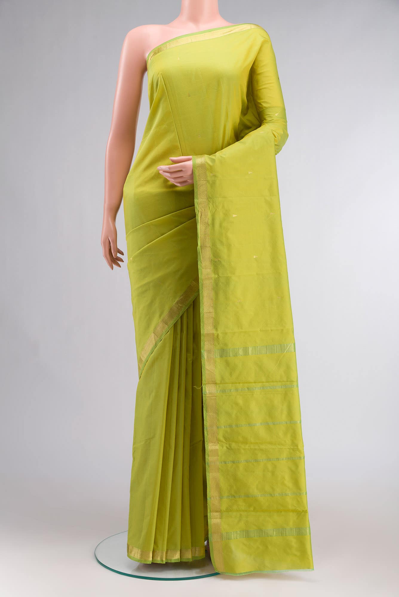 Green Blended Bangalore Silk Saree