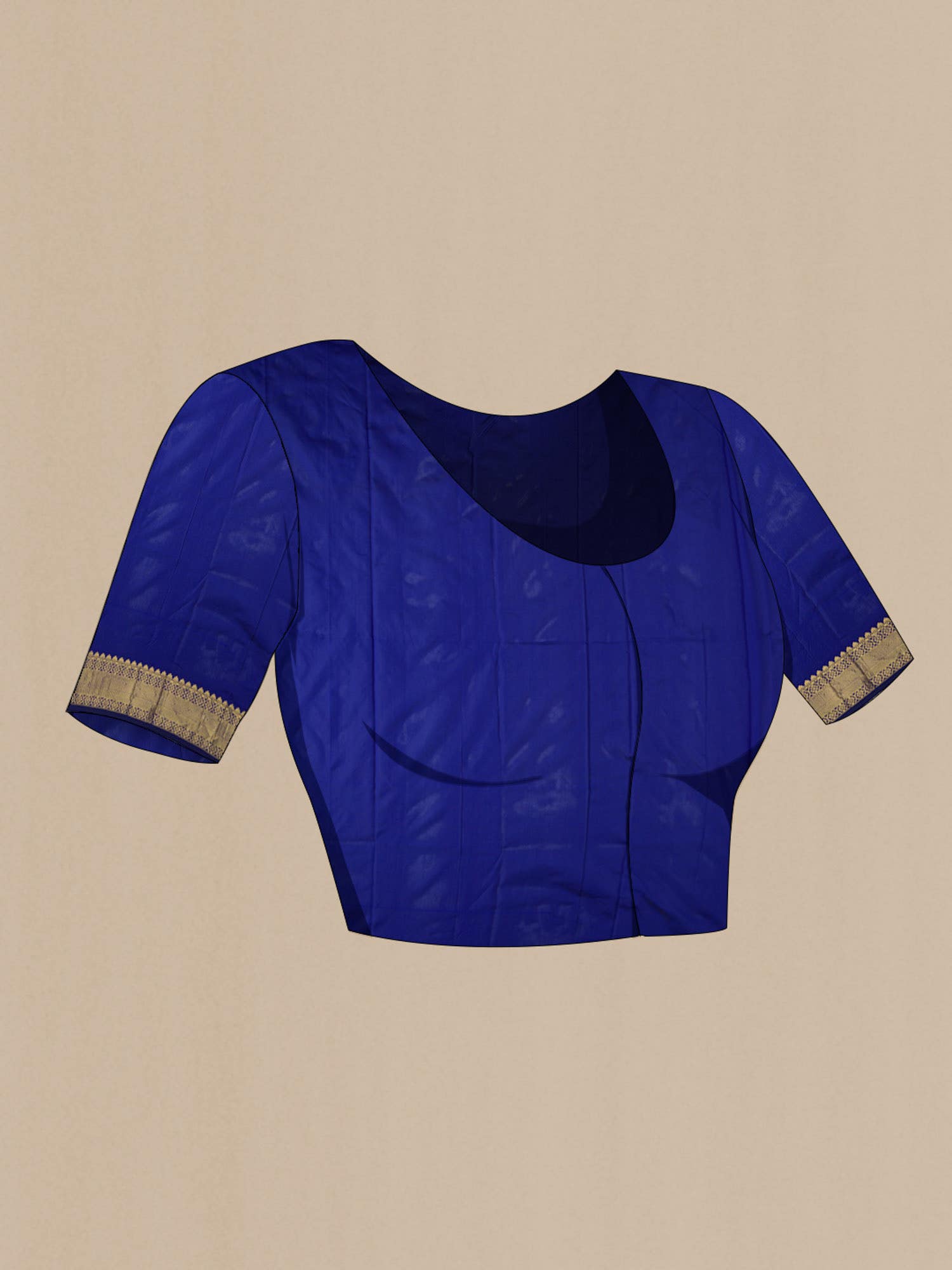Blue Blended Bangalore Silk Saree