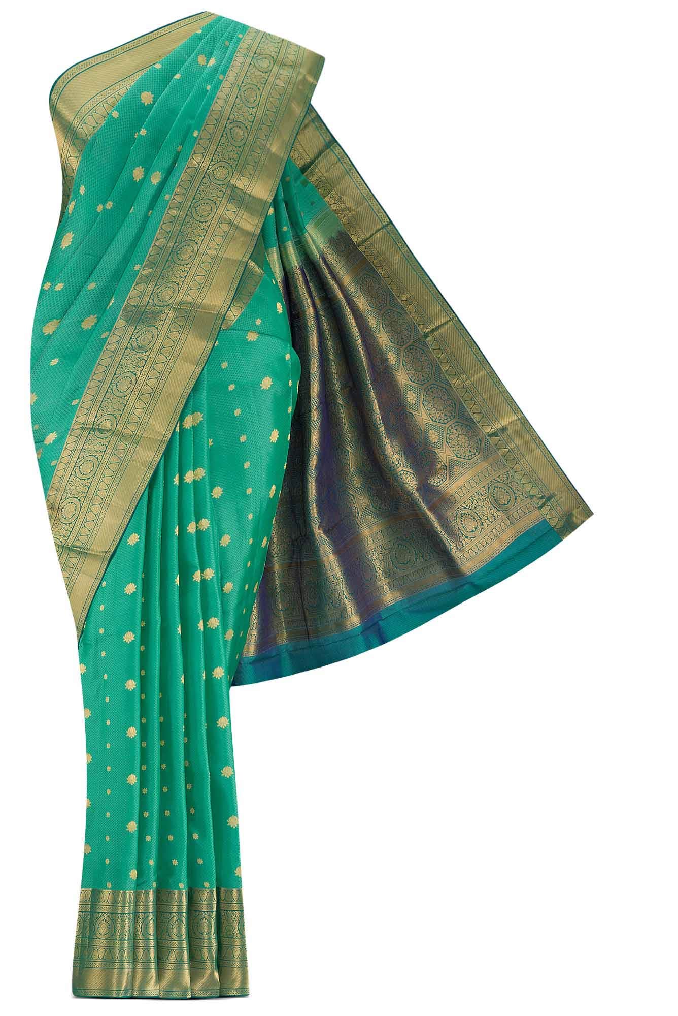 Green Bangalore Silk Saree