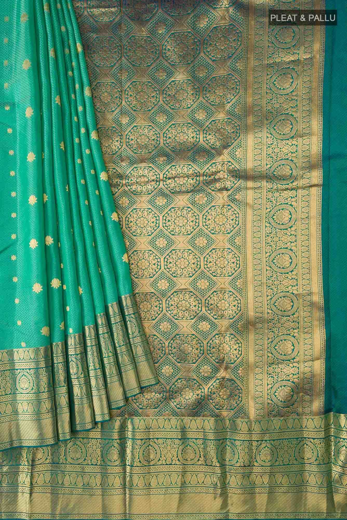 Green Bangalore Silk Saree