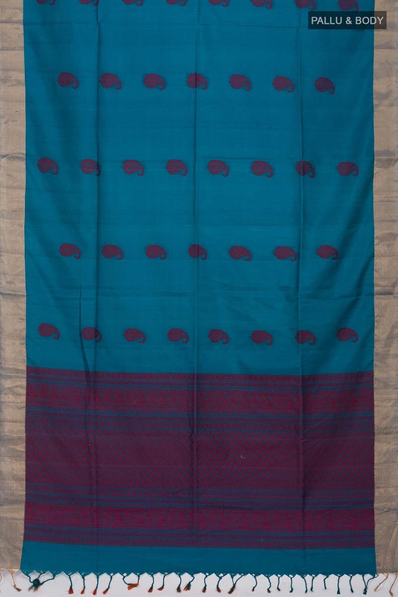 Blue Soft Silk Saree