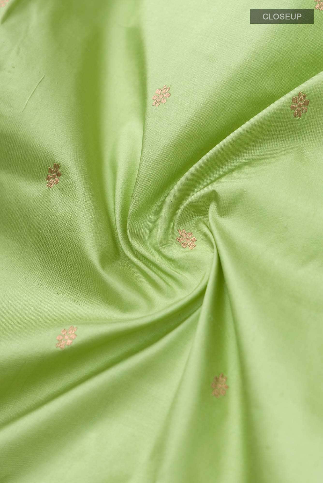 Green Banarasi Katan Silk Saree