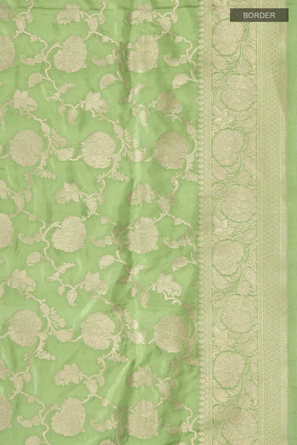 Green Banarasi Silk Saree