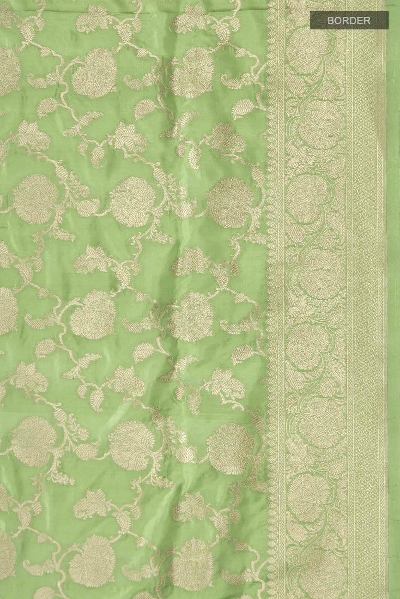 Green Banarasi Silk Saree