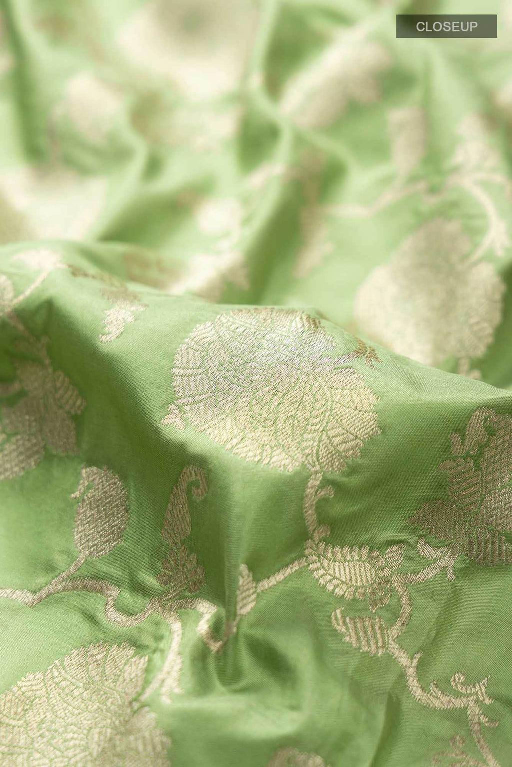 Green Banarasi Silk Saree