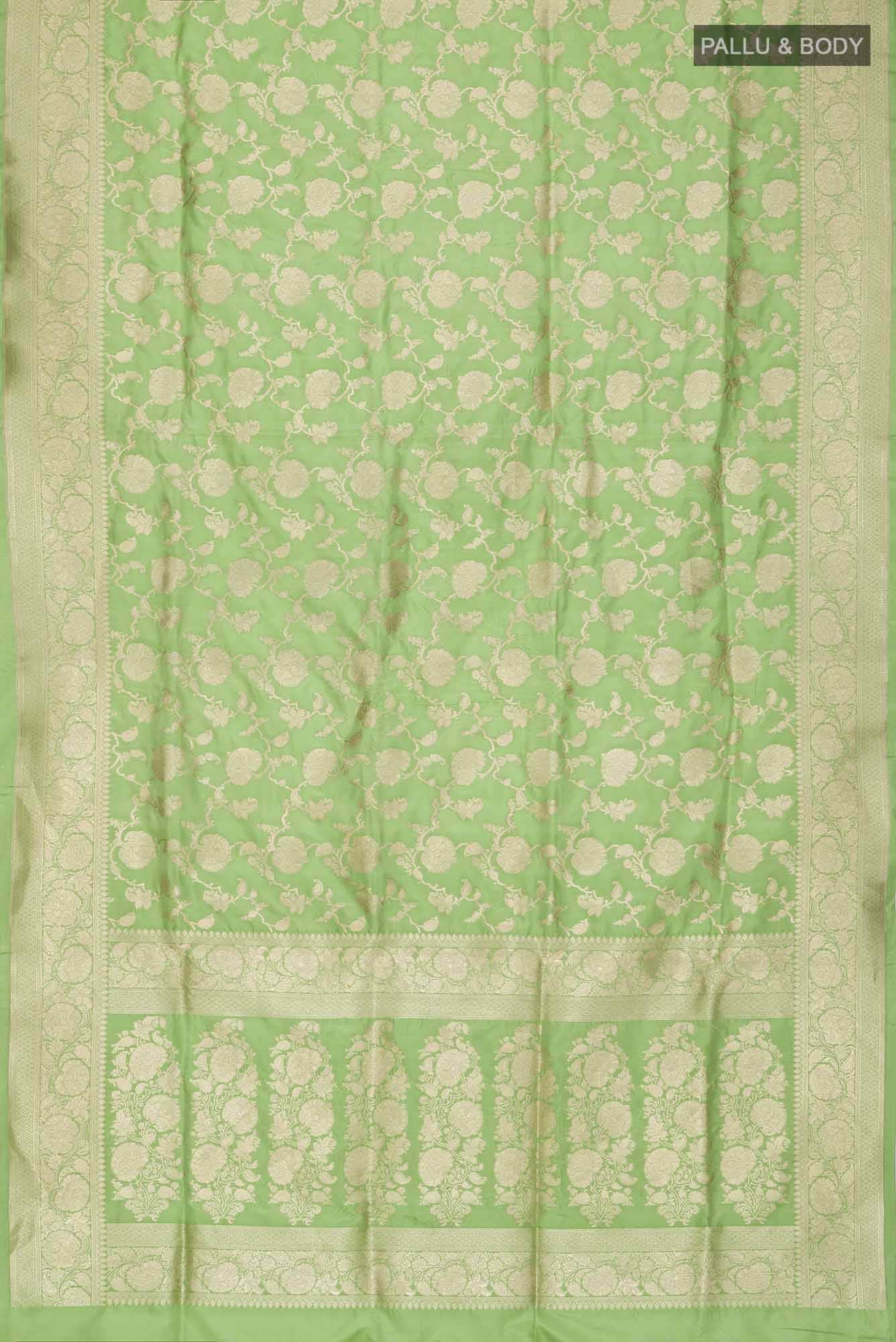 Green Banarasi Silk Saree