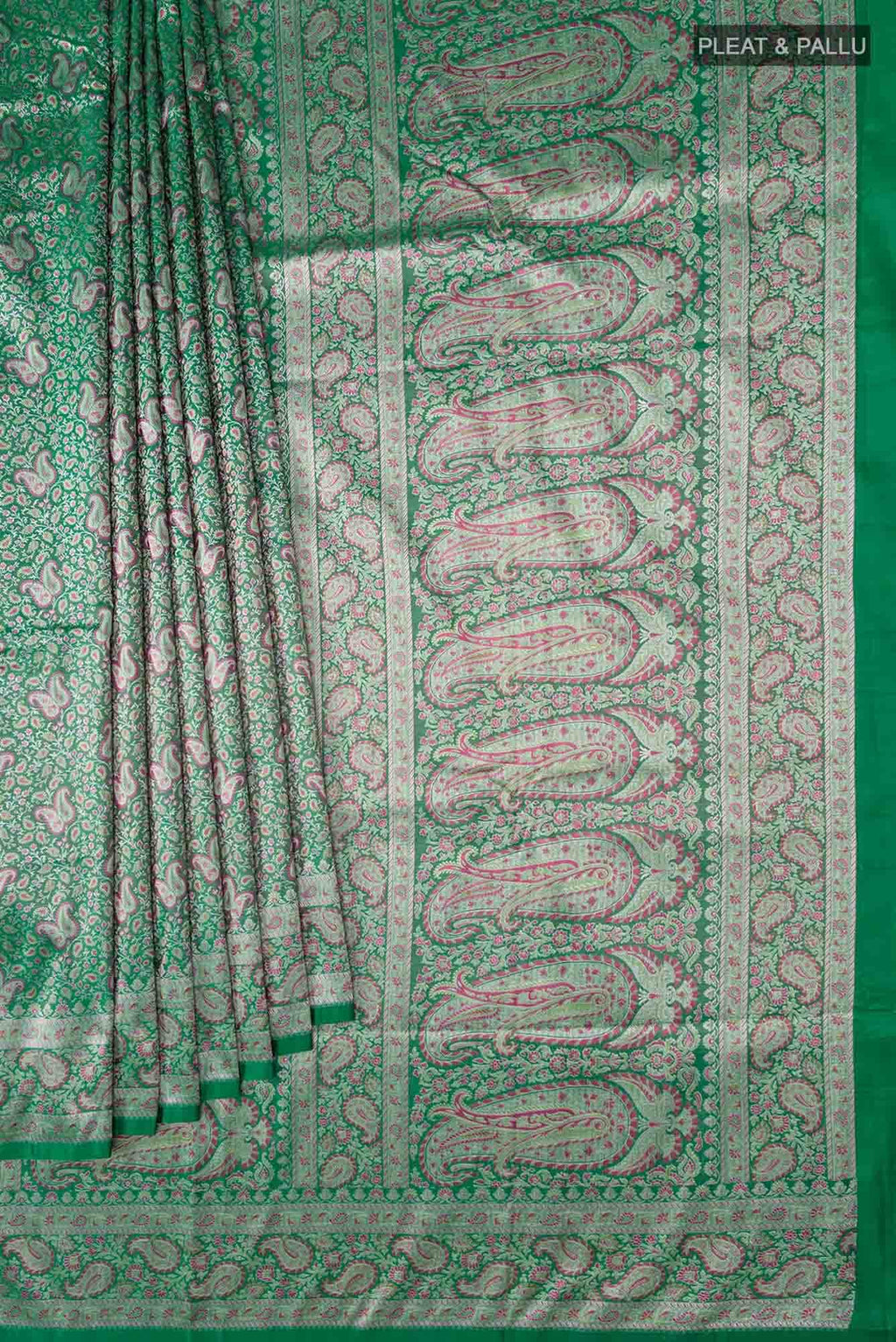 Green Blended Banarasi Silk Saree