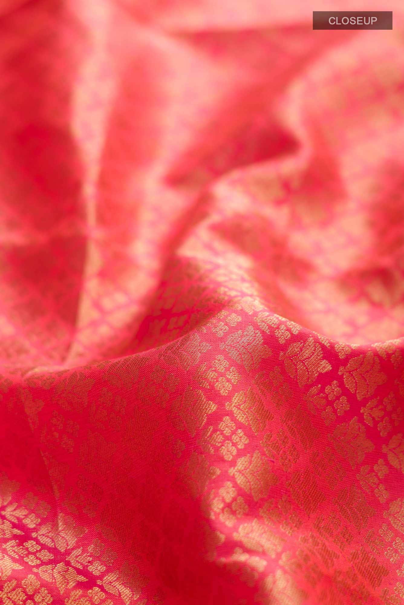 Orange Kanchipuram Silk Saree