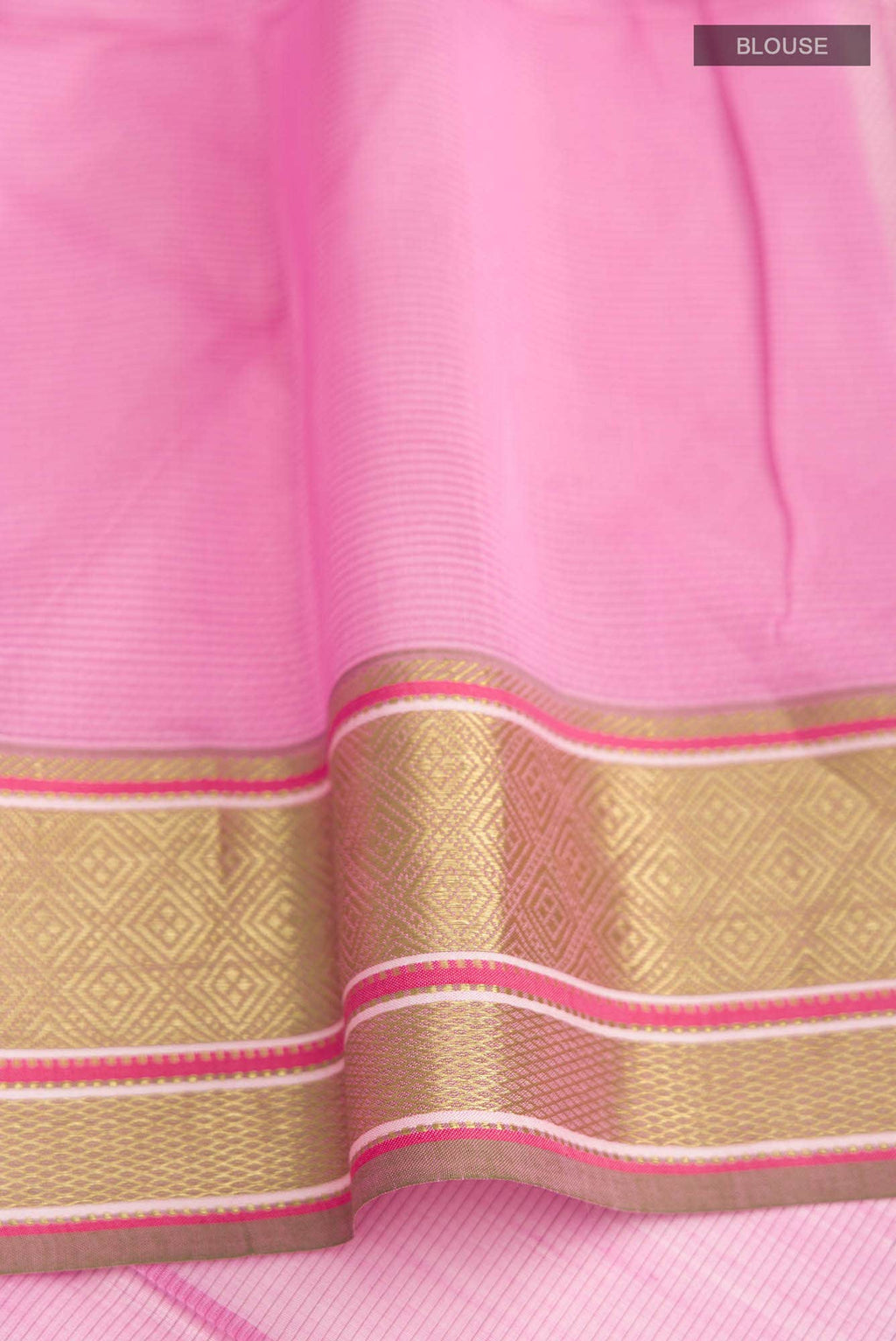Pink Maheshwari Silk Cotton Saree