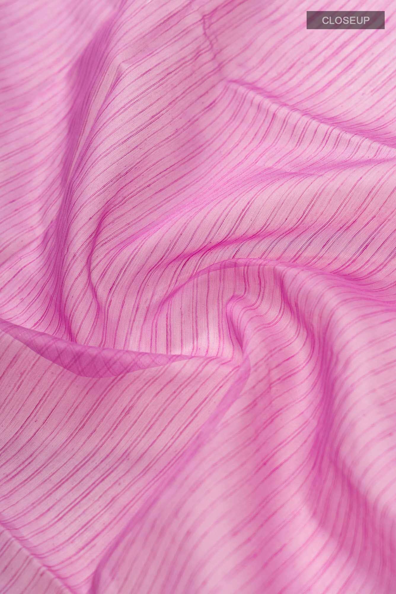 Pink Maheshwari Silk Cotton Saree