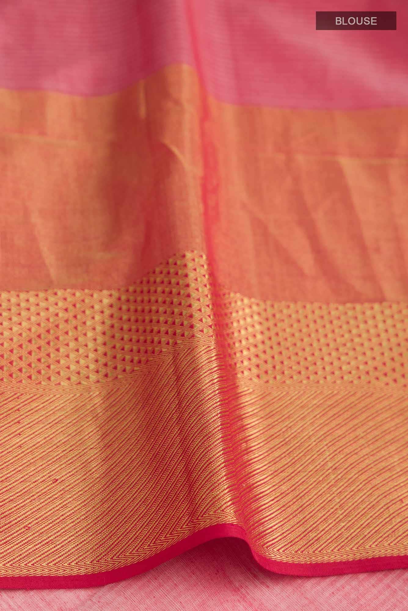 Cream Maheshwari Silk Cotton Saree