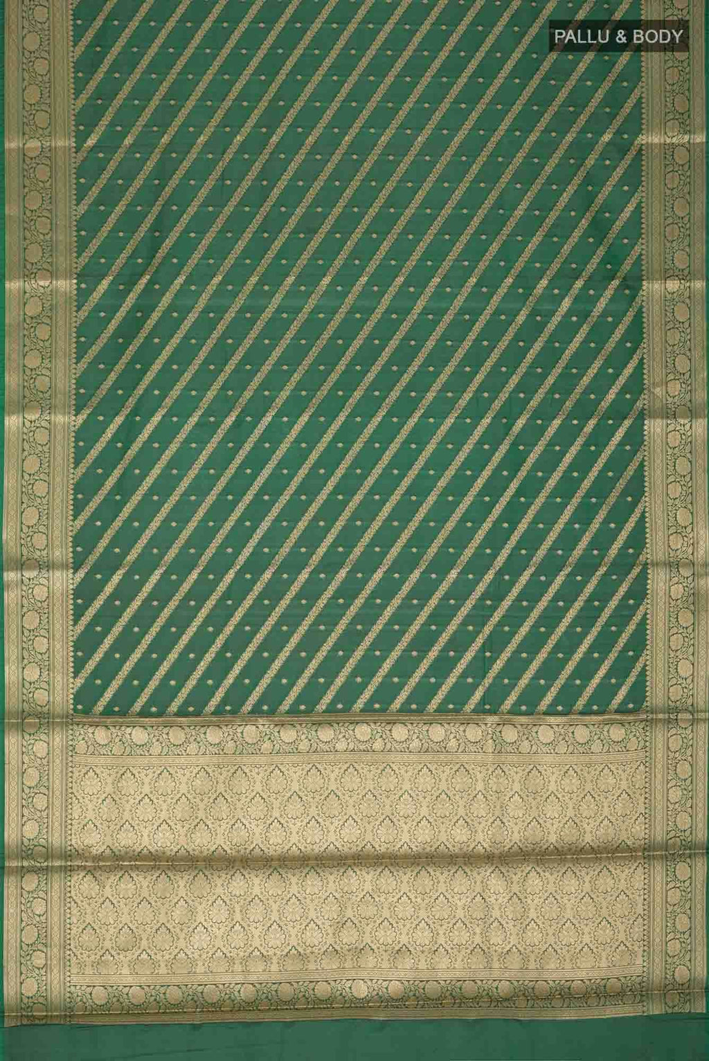 Green Blended Banarasi Silk Saree