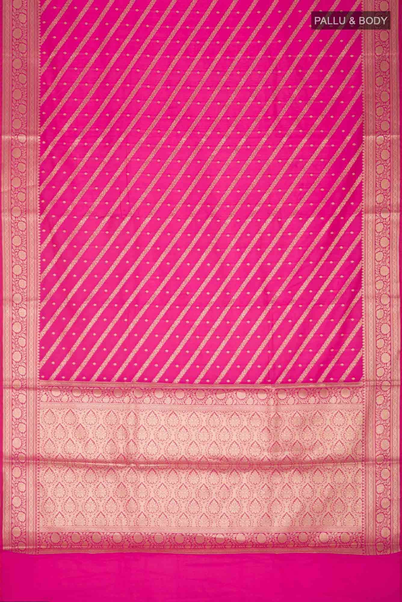 Pink Blended Banarasi Silk Saree