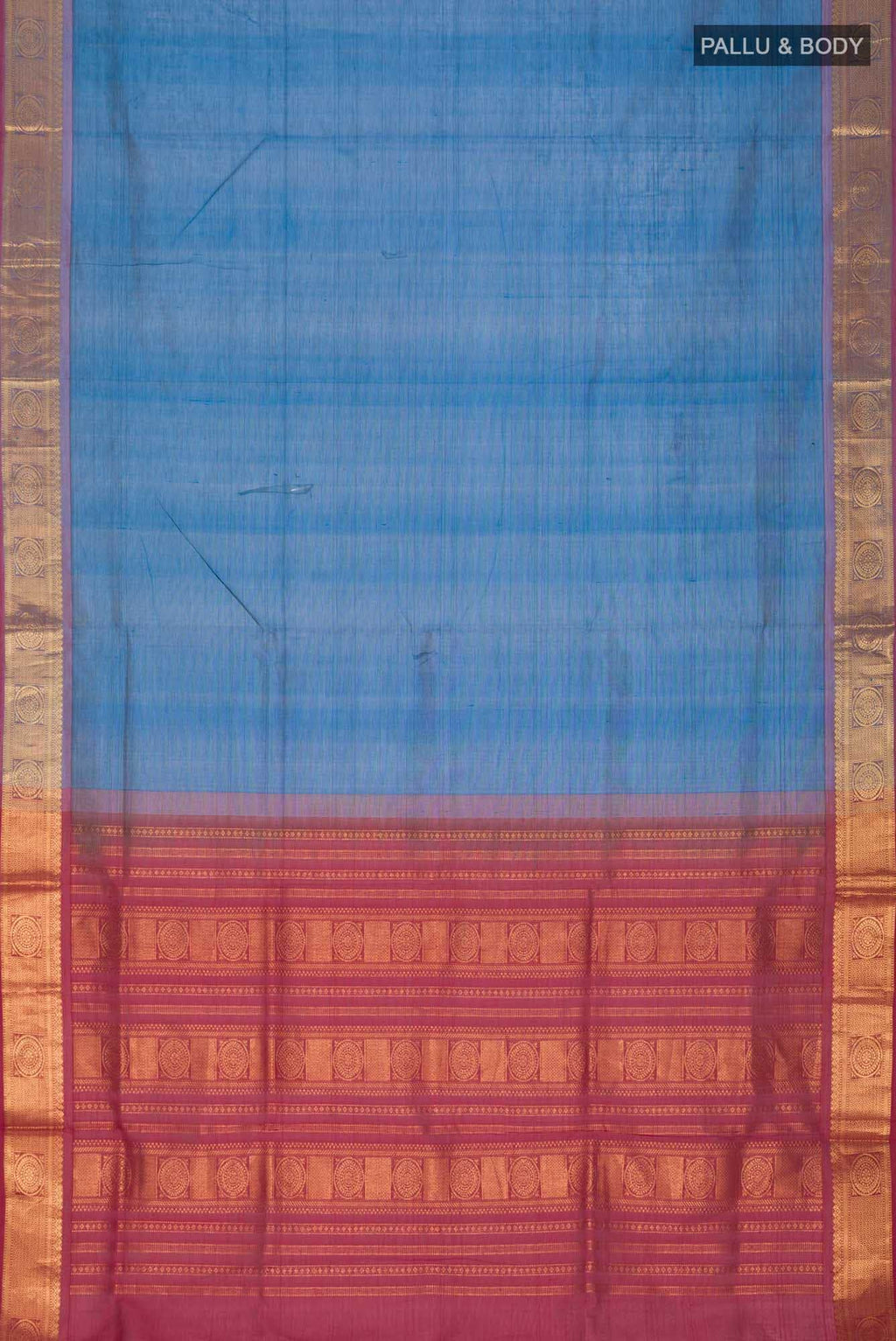 Blue Silk Cotton Saree