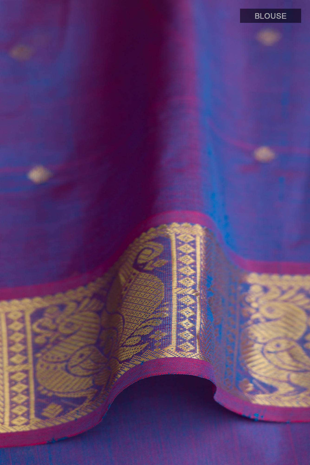 Blue Silk Cotton Saree