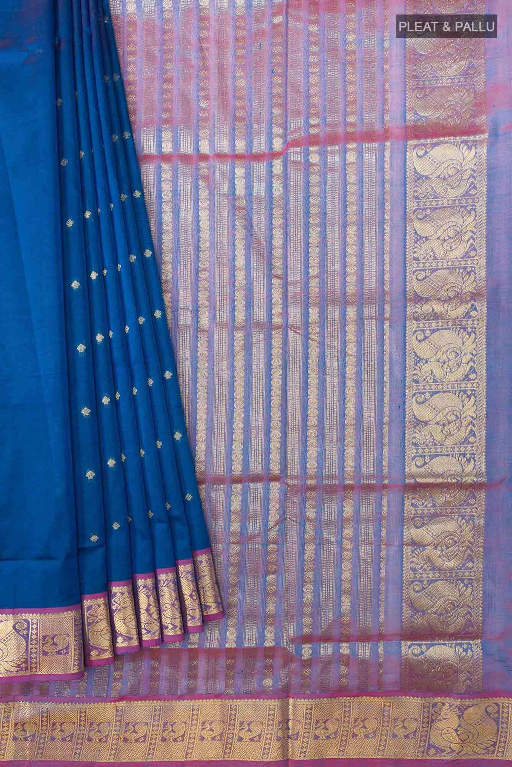 Blue Silk Cotton Saree