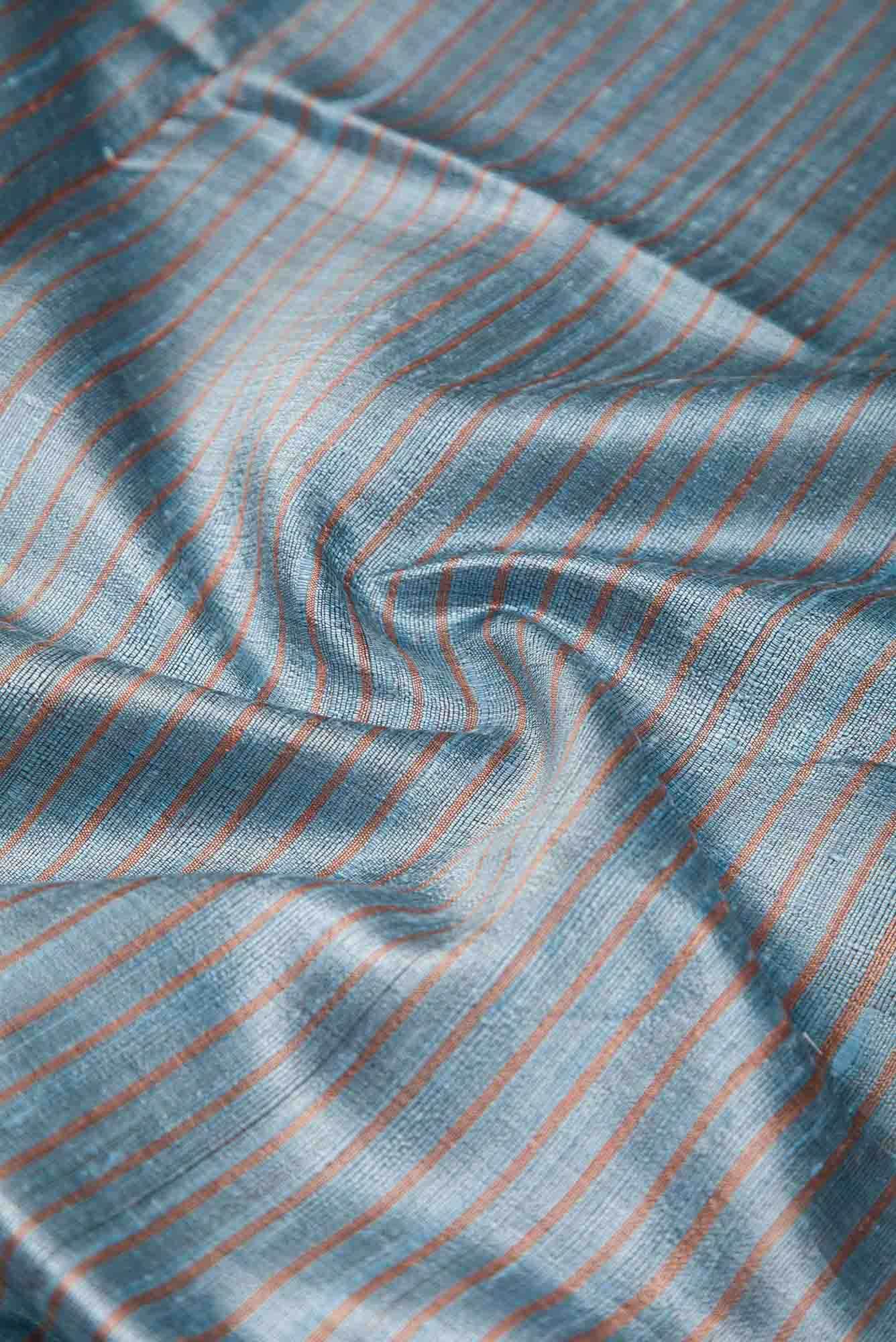 Avni-Grey Bhagalpuri Tussar Silk Saree