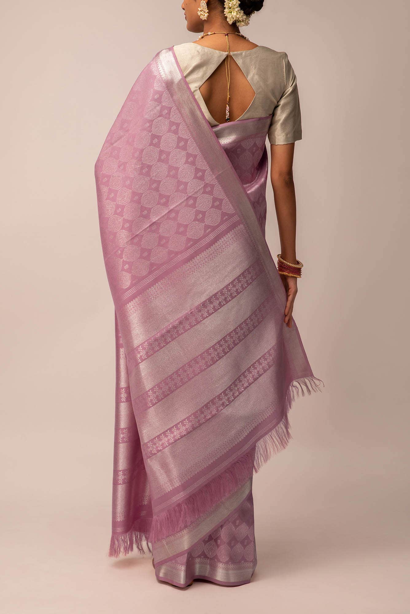 Subha-Pink Kanchipuram Silk Saree