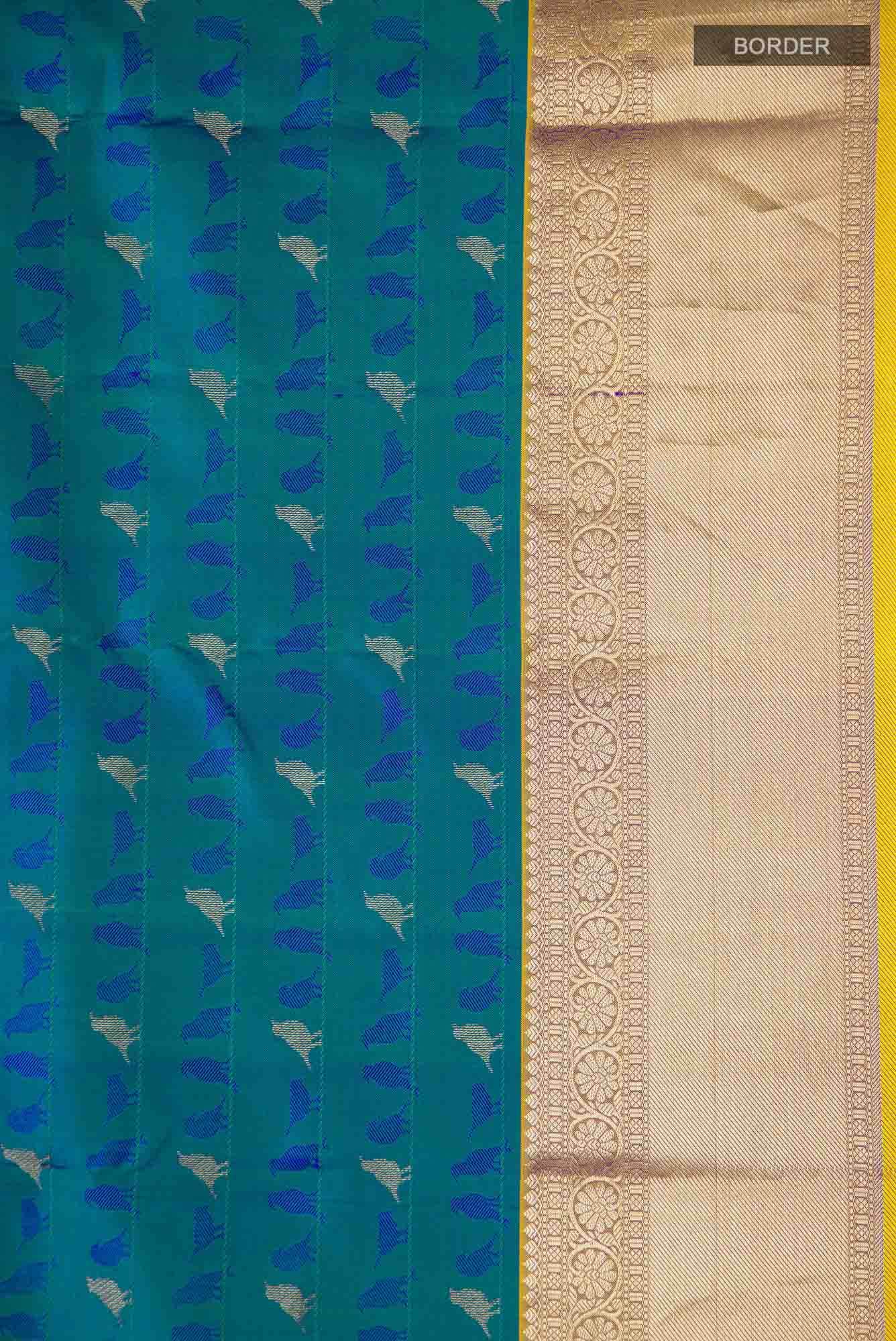 Blue Kanchipuram Silk Saree