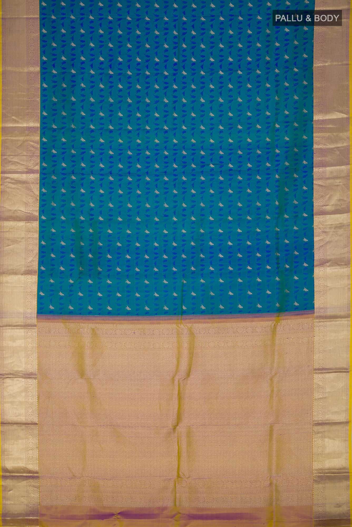 Blue Kanchipuram Silk Saree