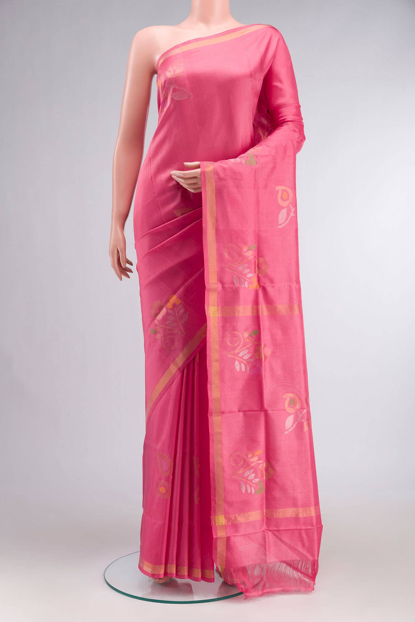 Pink Uppada Silk Saree