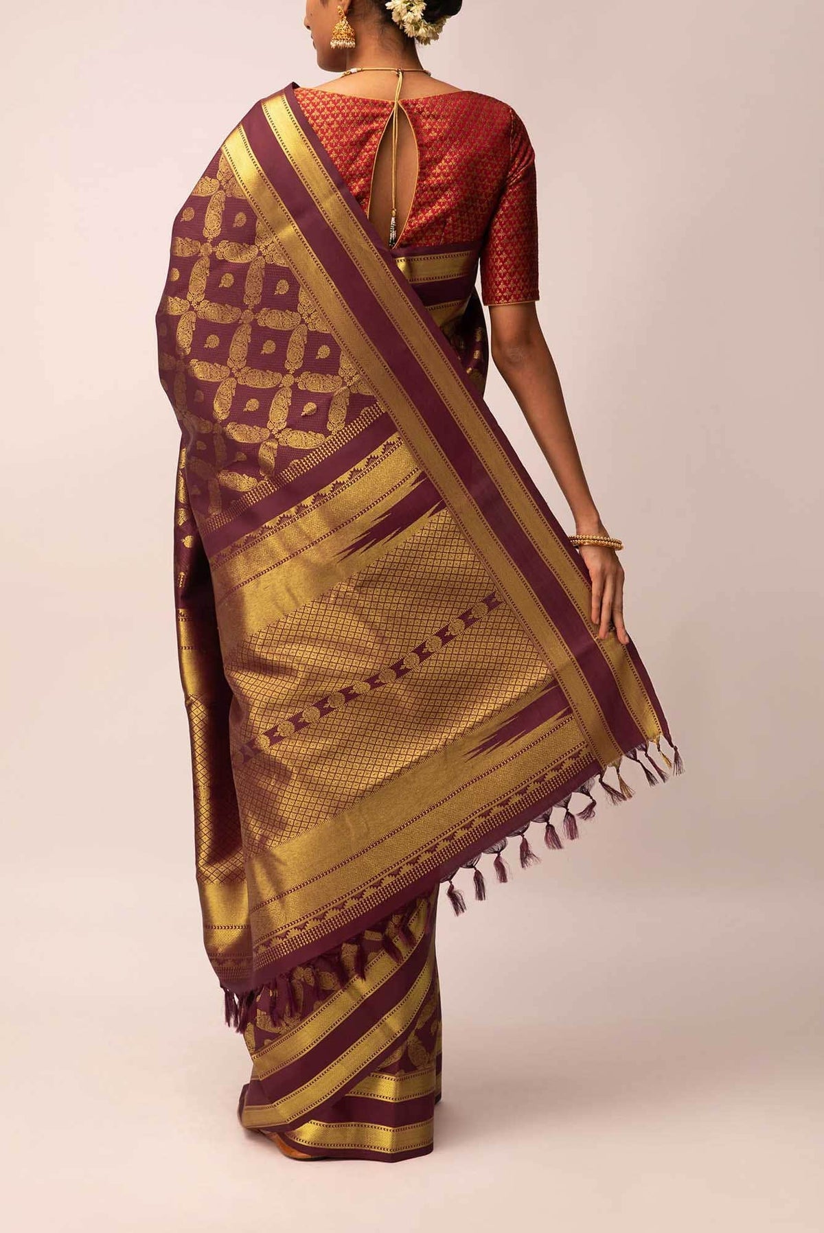 Shobita - Araku Red Kanchipuram Silk Saree