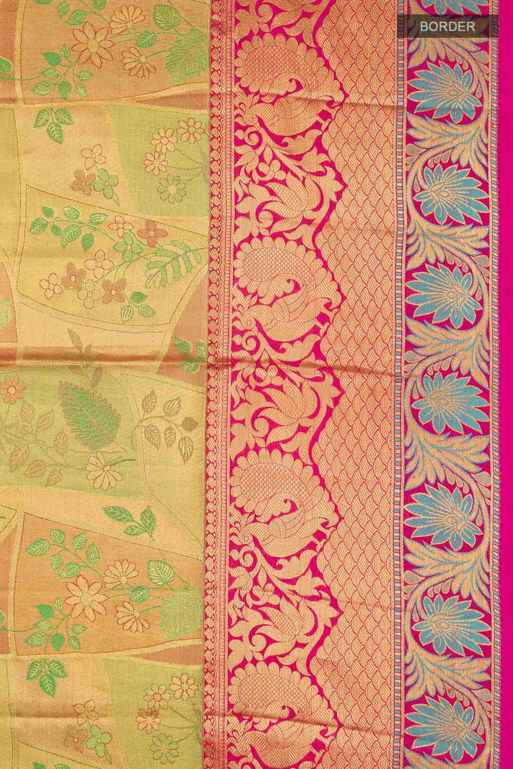 Gold Kanchipuram Tissue Silk Saree