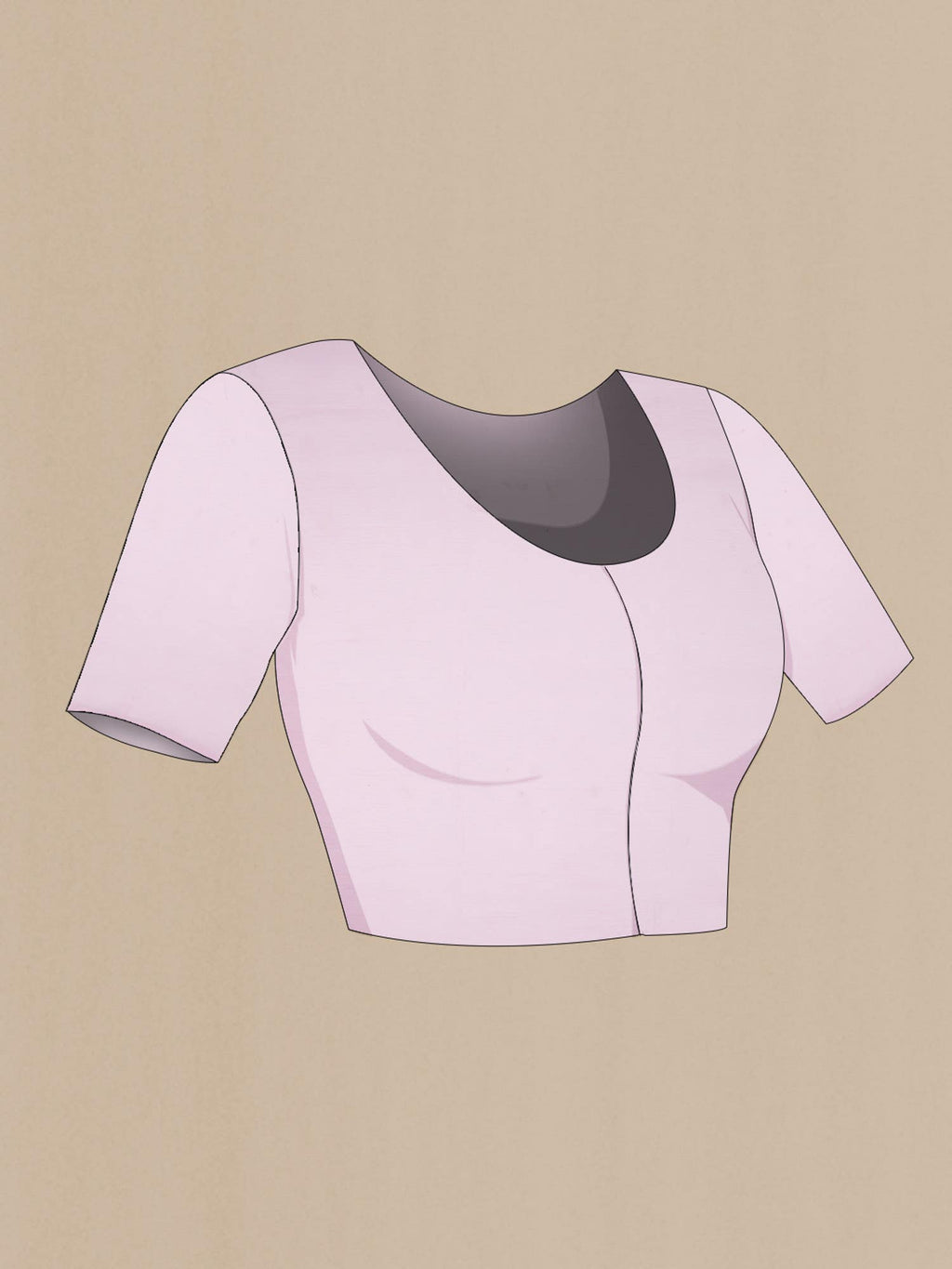 Pink Blended Chiffon Saree