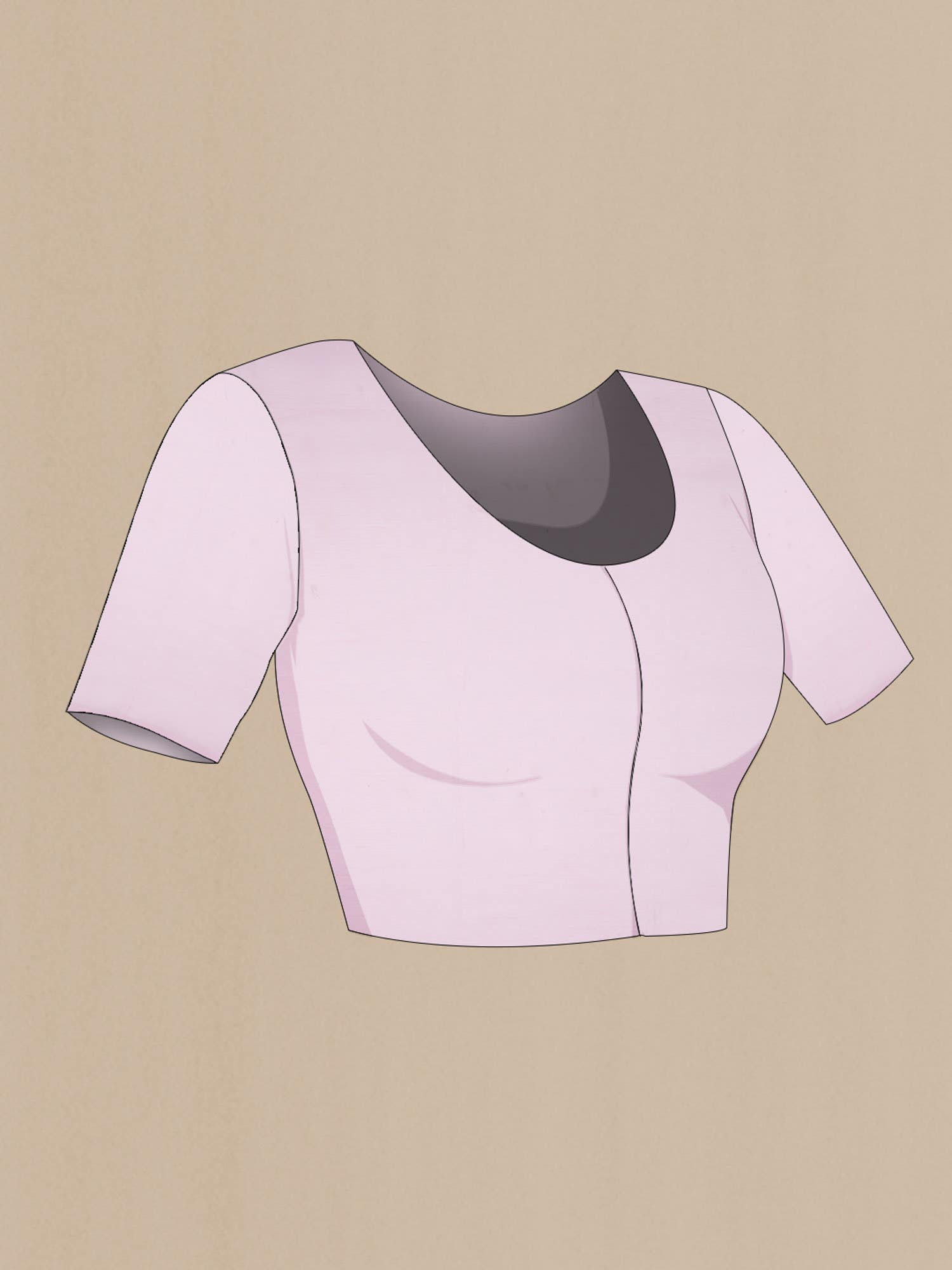 Pink Blended Chiffon Saree