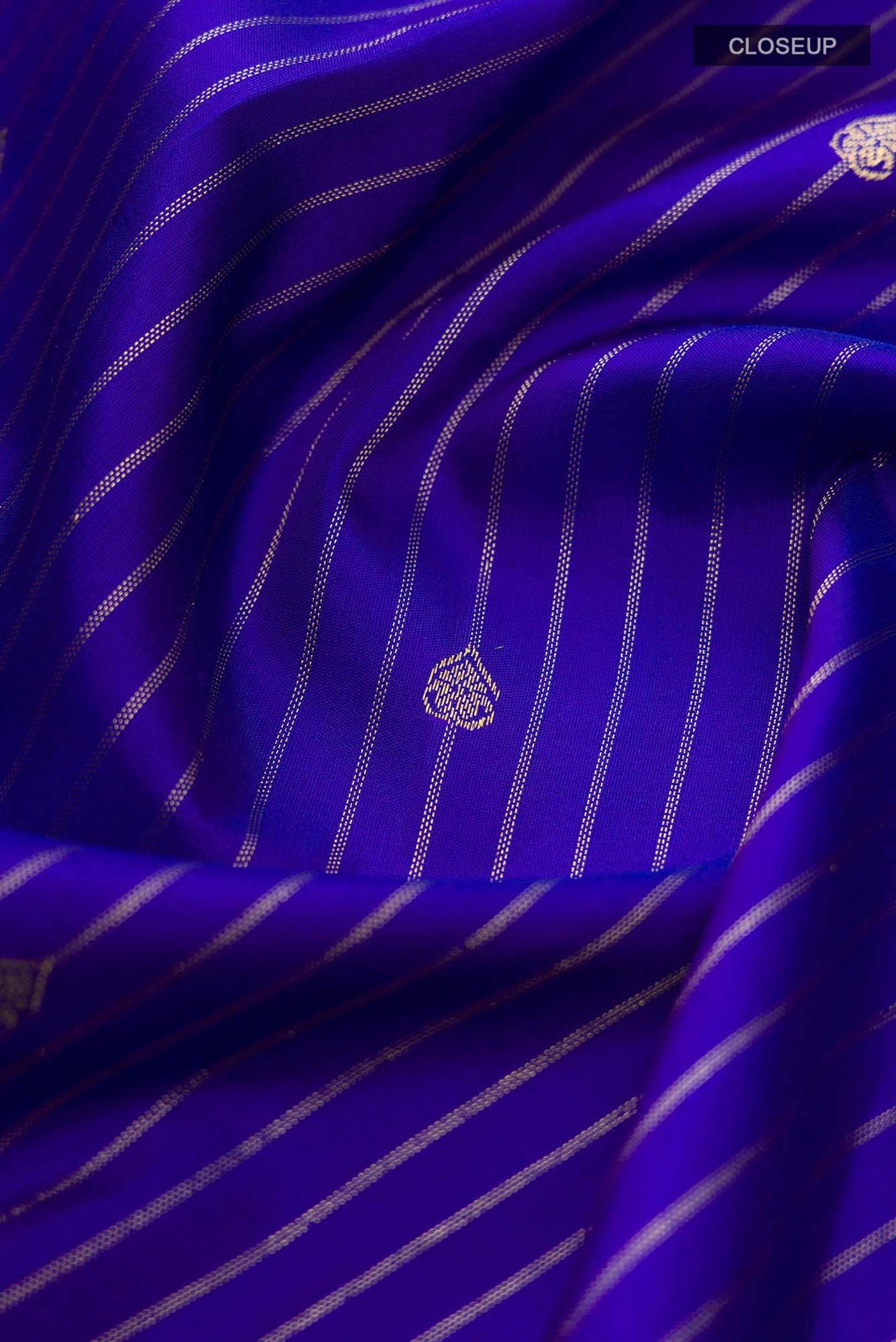 Blue Kanchipuram Silk Saree