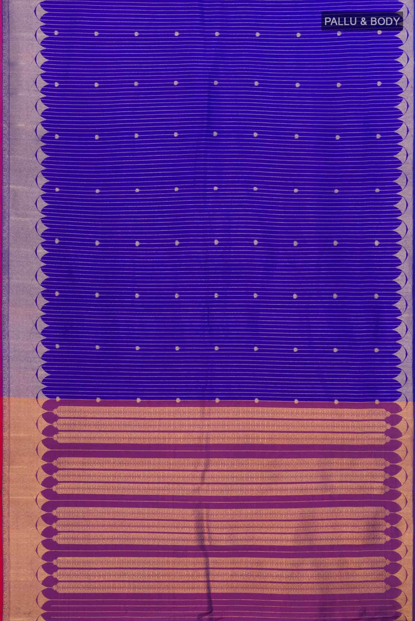 Blue Kanchipuram Silk Saree